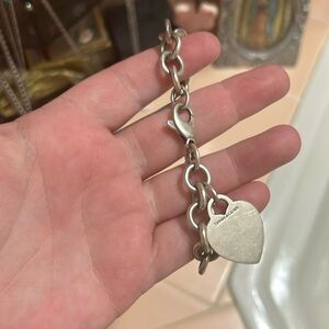 Authentic Tiffany &co heart bracelet in sterling silver
